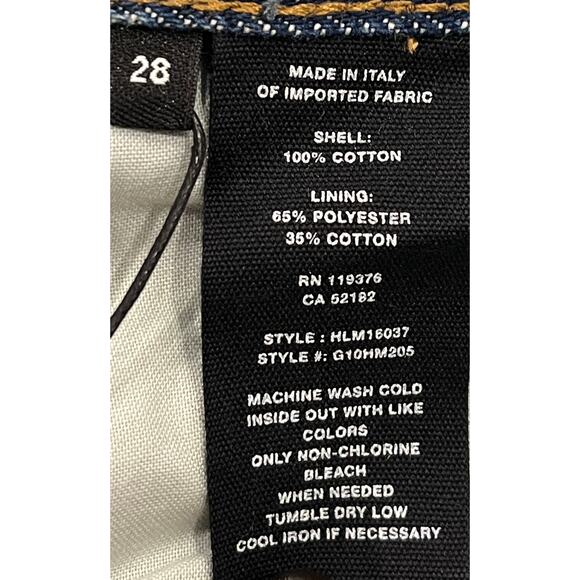 12-98 HELMUT LANG Men's NWT 87 Jean Dark Wash Size 28 - Picture 7 of 10